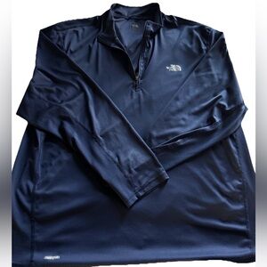 The North Face Men's Tech Glacier 1/4 Zip Pullover Navy Blue